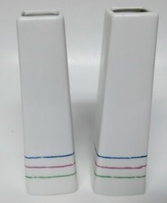 2 Piramid FTD vases Blue Red Green