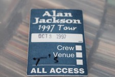 Alan Jackson   - unused backstage pass /  1997  - FREE POSTAGE -