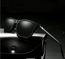 Men Oversize Gangster Glasses Men Dark Lens Flat Top Large Black OG Sunglasses