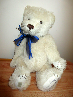 Dean's Rag Book Collector's Teddy Bear signed by Neil and Barbara Miller
