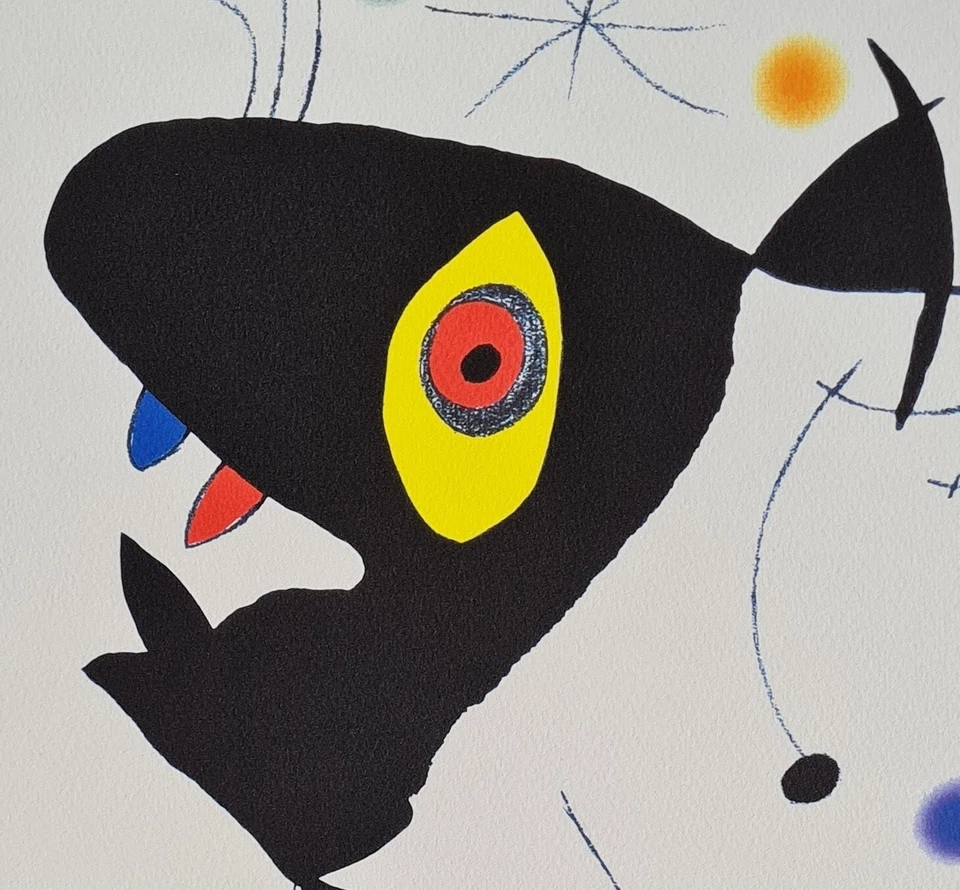 JOAN MIRO * Plate VI from...* 50 x 40 cm * signed lithograph * limited # 33/200 - Bild 3 von 4