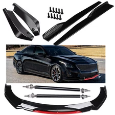 For Cadillac CTS ATS Front Rear Bumper Lip Spoiler Splitter Body Kit Side Skirt