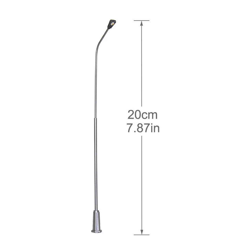 5Stk. Spur 0 Modellbahn Laternenpfahl Straßenlaternen 20cm Bonsai Dekor - Bild 3 von 4