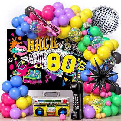 18 Stück Disco Party Ballons - Rock'n'Roll Deko Für Geburtstag & Karneval