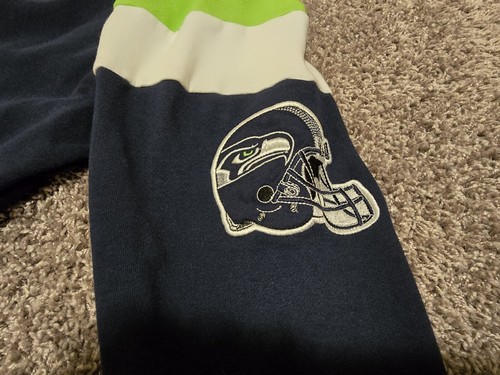 NFL Seattle Seahawks Starter Hoodie Navy/Green Logo Extreme Full-Zip Sz XL - Picture 10 of 10
