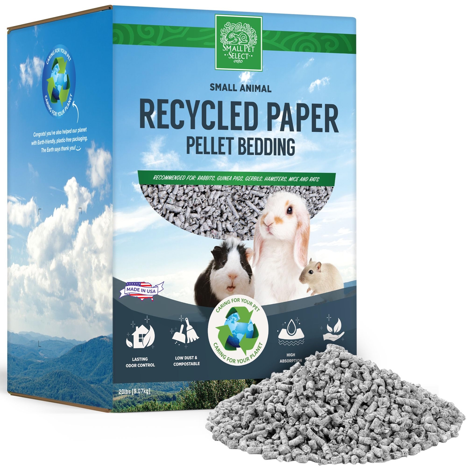 - Small Animal Pelleted Paper Bedding for Rabbits, Guinea Pigs, and Other Sma...
