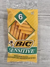 BIC Sensitive Shaver Disposable Razors LOT of 17 Bags With 6 Razors In Each Bag