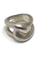 ND 925 Sterling Silver Knot Design Ring Size 8