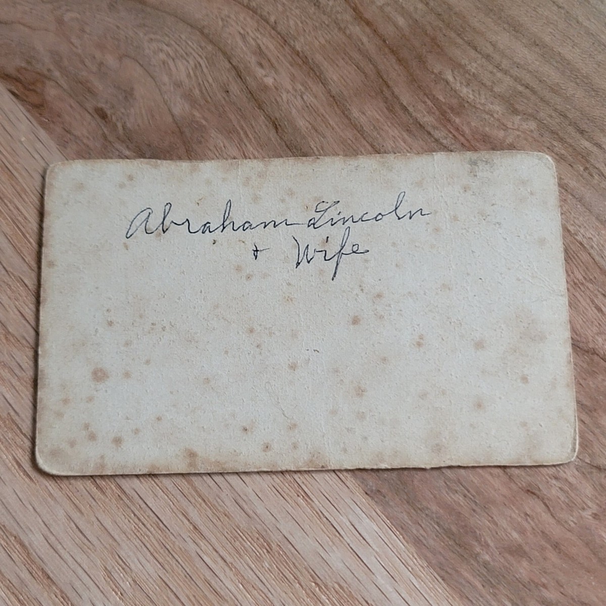 CDV President Mr & Mrs Abraham Lincoln Mary Todd Portrait