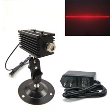 1 set 650nm 200mW Red Line Laser Module with Holder，Adapte & Heat sink 12x45mm