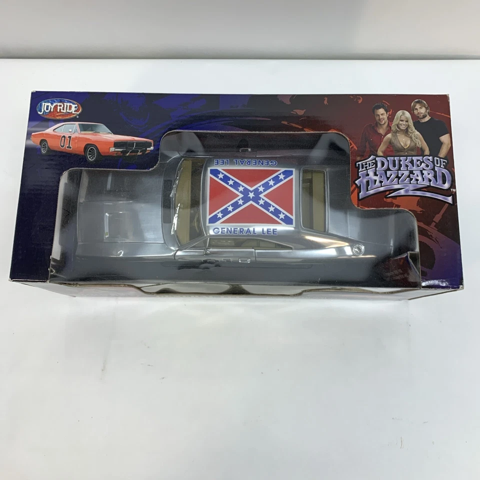 1/18 Joyride Dukes of Hazzard 1969 Charger Chrome Chase Rare General Lee Diecast - Image 4 of 4