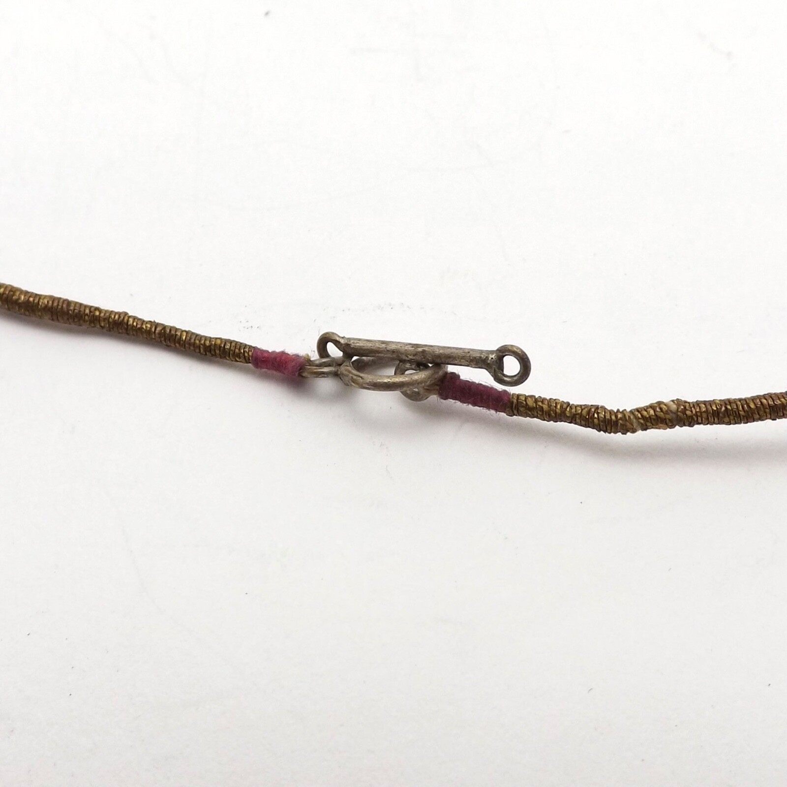 Silver Toggle Strung Indian Ruby Graduated Neckla… - image 7