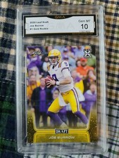 2020 JOE BURROW LEAF DRAFT #1 GEM MINT 10 GMA