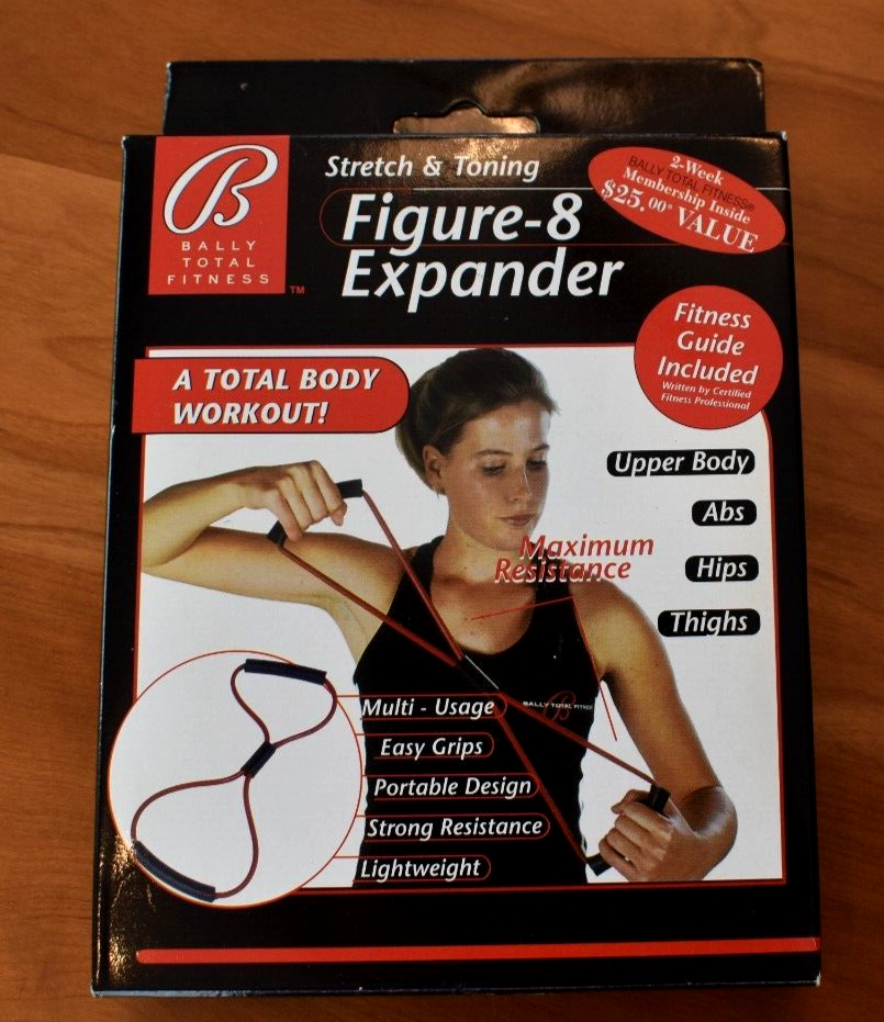 New Bally Total Fitness Figure Expander Total Body Workout Easy Grips