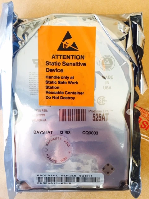 *New* Quantum ProDrive (LPS525AT) 525MB, 3.5" IDE Internal Hard Drive - Image 2 of 4