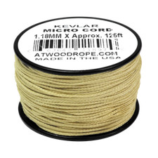 Made with Kevlar Fire Resistant 1.18mm x 125ft Micro Cord - Yellow
