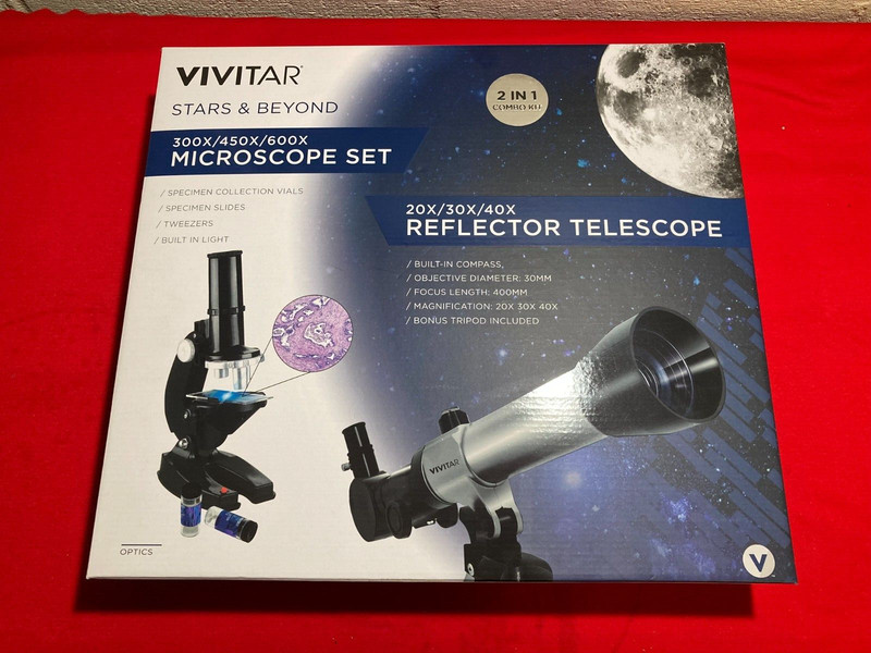 Vivitar 2 in 1 Combo Kit - Microscope & Telescope Sets