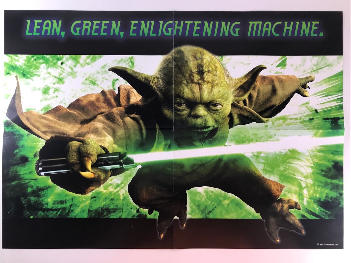 Master Yoda- Lean Green Enlightening Machine - Star Wars Poster