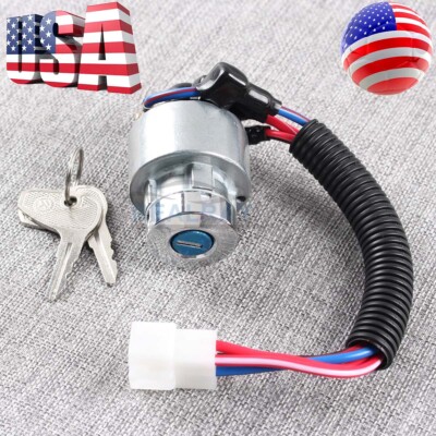 New Ignition Switch Ignition Lock with Two Keys for Kubota Tractor TC020-31822 