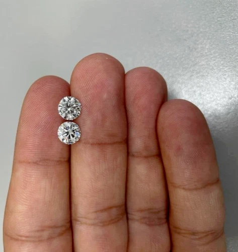 Loose Lab-Grown CVD Diamond 6.50 MM D Color IF CLARITY Certified Diamonds 5 Pcs - Image 3 of 4