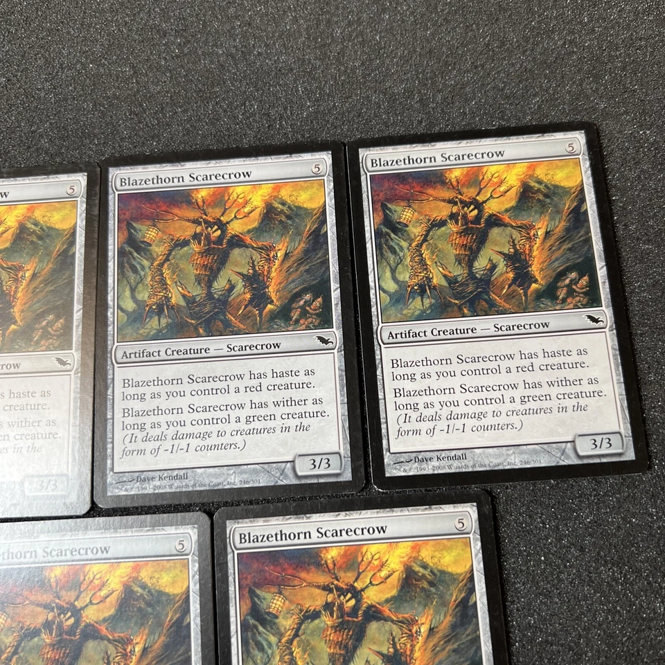 Blazethorn Scarecrow Magic The Gathering Mtg Artifact Shadowmoor Card 5 - Image 2 of 4