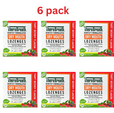 TheraBreath Dry Mouth Lozenges - Tart Berry - Total. 144 Count. 6 pk