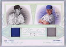 Walter Alston/Tommy Lasorda Dual Patch Memorabilia /10 2023 Flawless #DLM-LA