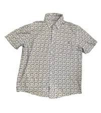 Huk Shirt Men’s Large Blue Sportfish All Over Print Performance Fishing Outdoors