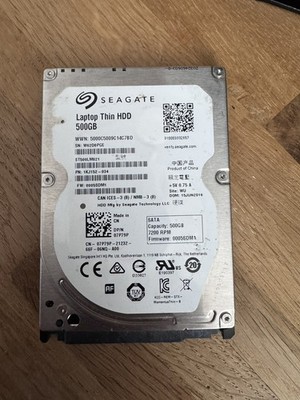 Seagate Laptop Thin 500GB Festplatte SATA HDD SSD 