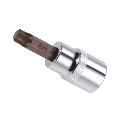 Torx Bit Socket T40 Bit 3/8'' Drive 1.5'' L S2 Alloy Steel CR-V Socket