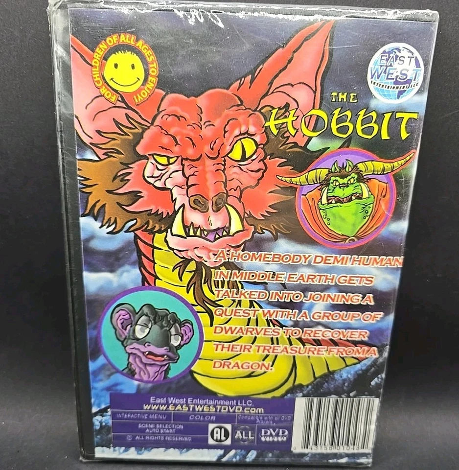 The Hobbit East West DVD - Animated Cartoon Vintage J.R.R Tolkien RARE - Image 2 of 2