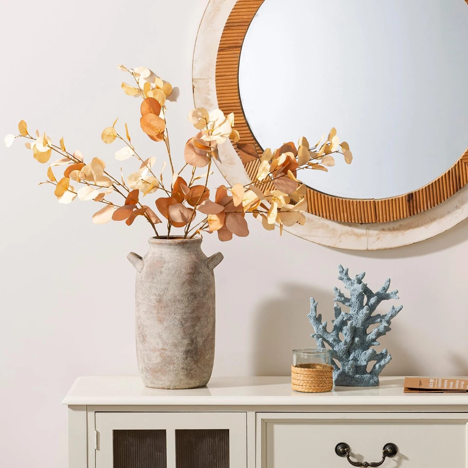 Florero grande decoración del hogar - 12 pulgadas de alto cerámica granja mesa rústica va... Foto 4 de 4