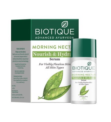 Biotique Morning Nectar Serum 40ml   Dark Spot Remover, Hydrating, All Skin Type