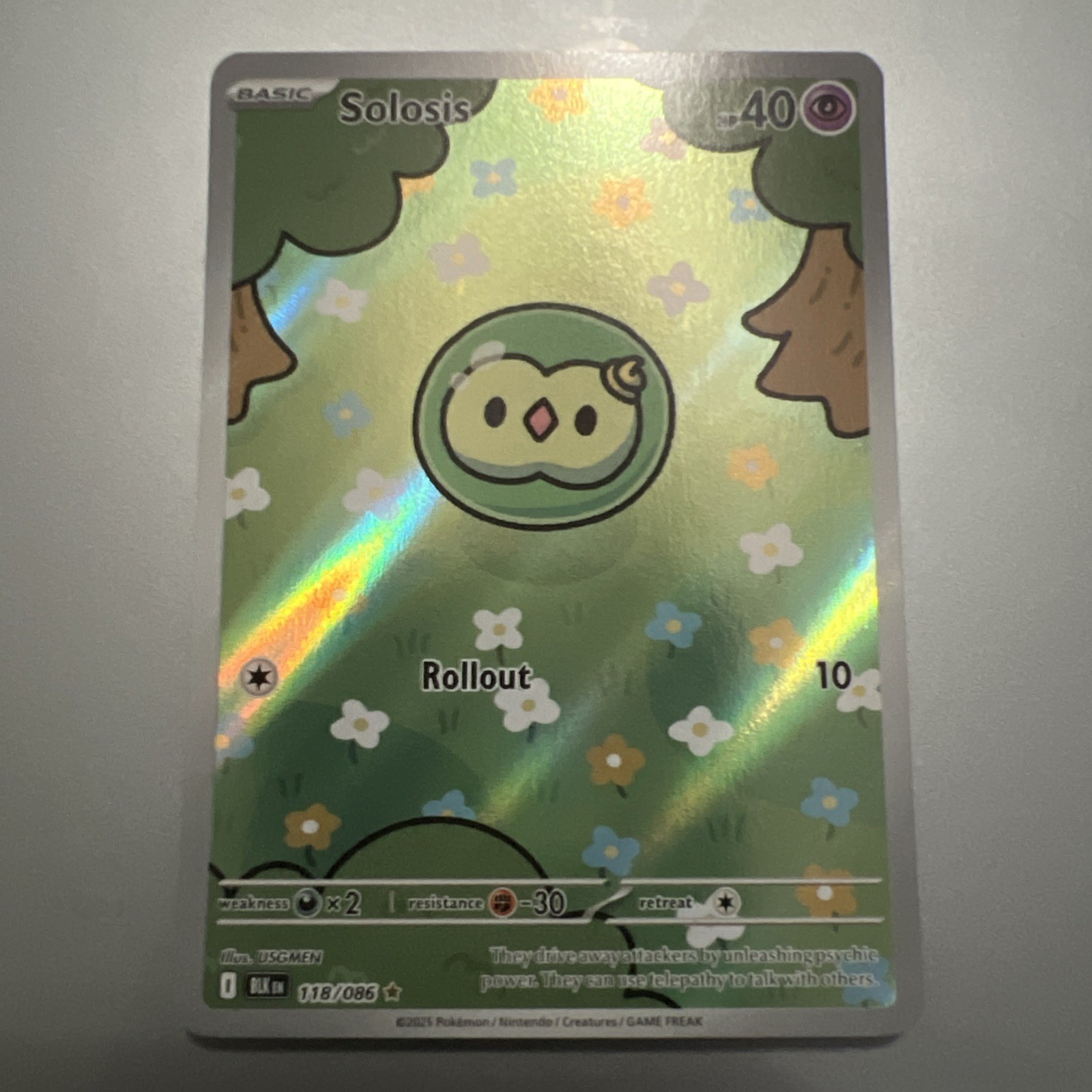 Solosis Illustration Rare SV: Black Bolt 118/086 NM