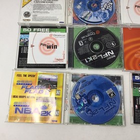 Sega Dreamcast Scratched Untested Lot Of 11 Games Sonic Adventures 1 & 2 NBA NFL