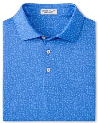 Peter Millar Crown Sport Toga Party Performance Jersey Polon- Sz. Medium 