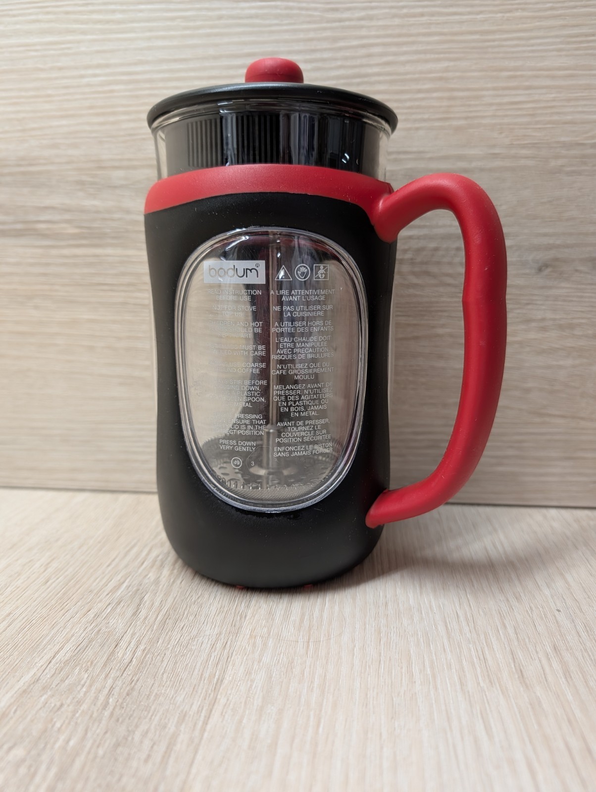 8 Cup French Press Black, Red Limited Edition Coffee Maker