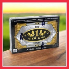 2025 Topps Tier One Baseball hobby box (2 autographs guaranteed)