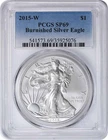 2015-W American Silver Eagle Dollar SP69 Burnished Specimen 69