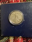 1943- Walking Liberty Half Dollar. Beautiful. In Plasic Capsule.