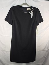 Eliza J Black Rhinestone Bow Dress Size 10 NWT $138 MSRP