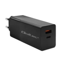 Qoltec 52382 GaN POWER PRO charger| 1xUSB type C| 1xUSB A| 100W| 5-20V| 1.5-5A|