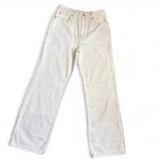 Free People We The Free White Wide Leg Carpenter Jeans Size 28