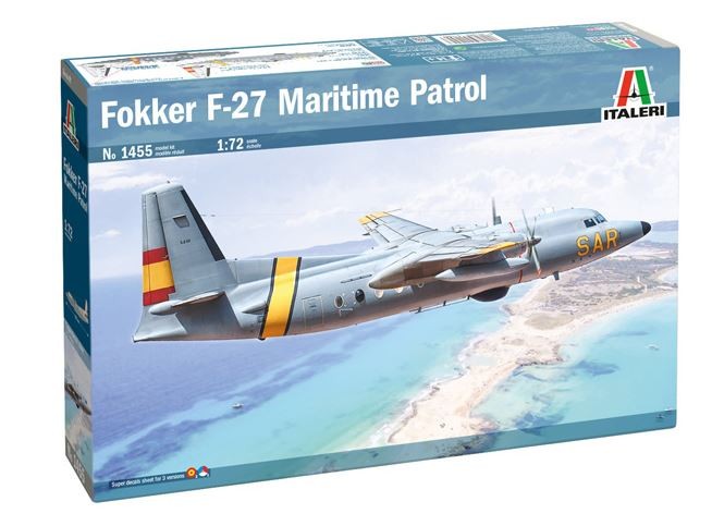 Fokker F-27 Maritime Patrol Italeri avion miniature militaire à peindre 1/72