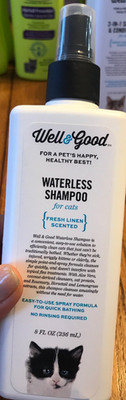 Well & Good Waterless Cat Shampoo Size: 8 FZ Waterless shampoo Ships N 24h