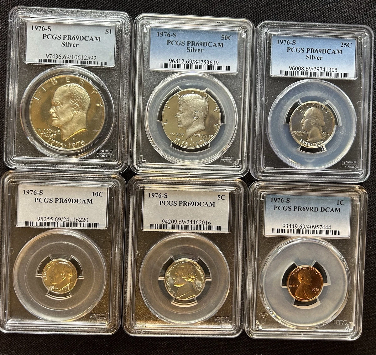 PCGS 1976 美国硬币精制套币| eBay