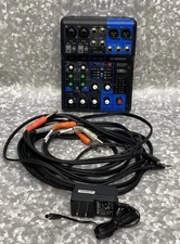 YAMAHA MG06 6 Channel Mixing Console 2 Mic 6 Line Inputs Mixer Effects w/ Cables