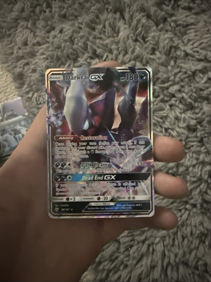 Pokémon Darkrai GX TCG Burning Shadows Holo Ultra Rare Card 88/147