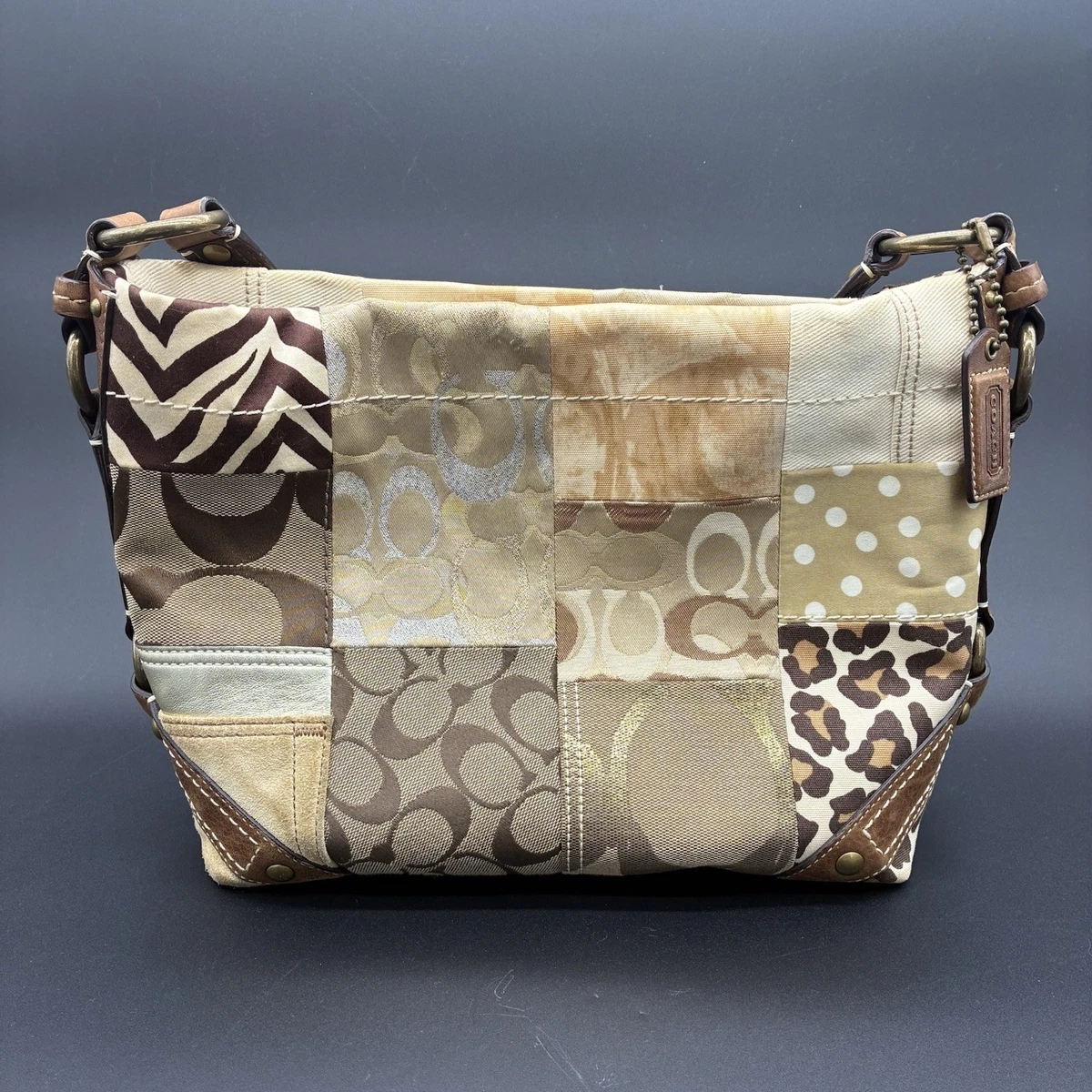 Coach Patchwork Hobo Bag Brown Bags & Handbags for Women for sale