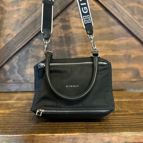 GIVENCHY Pandora Black Nylon Shoulder Bag